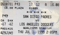 Pic-04.jpg: 1999/07/01 - Padres vs Dodgers