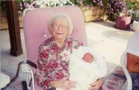 Pic-02.jpg: 1992/06/01 Grandma Collins 97th BD - 1992